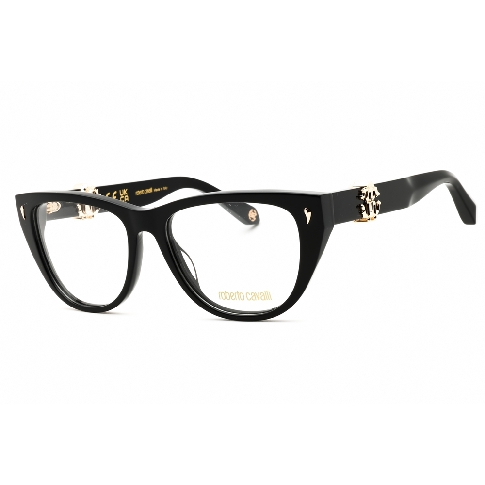 Roberto Cavalli VRC045 Eyeglasses Black Plastic Cat-Eye